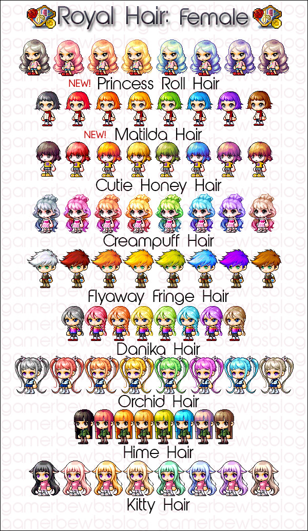 The Best Maplestory Hairstyles Female  Home, Family, Style and Art Ideas