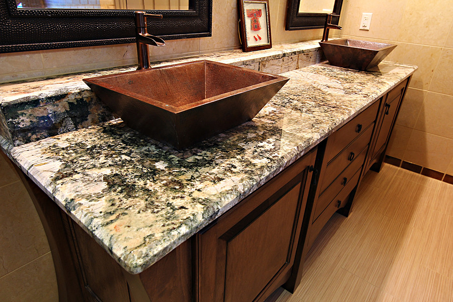 Marble Bathroom Sink Countertop
 Stylish Granite Sink as Natural And Artificial Stone In a