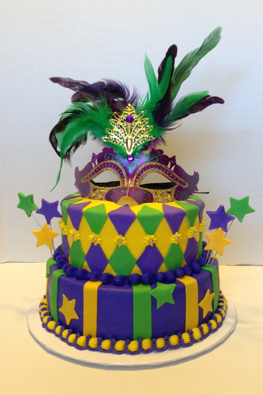 Mardi Gra Birthday Cake
 Mardi Gras Birthday CakeCentral