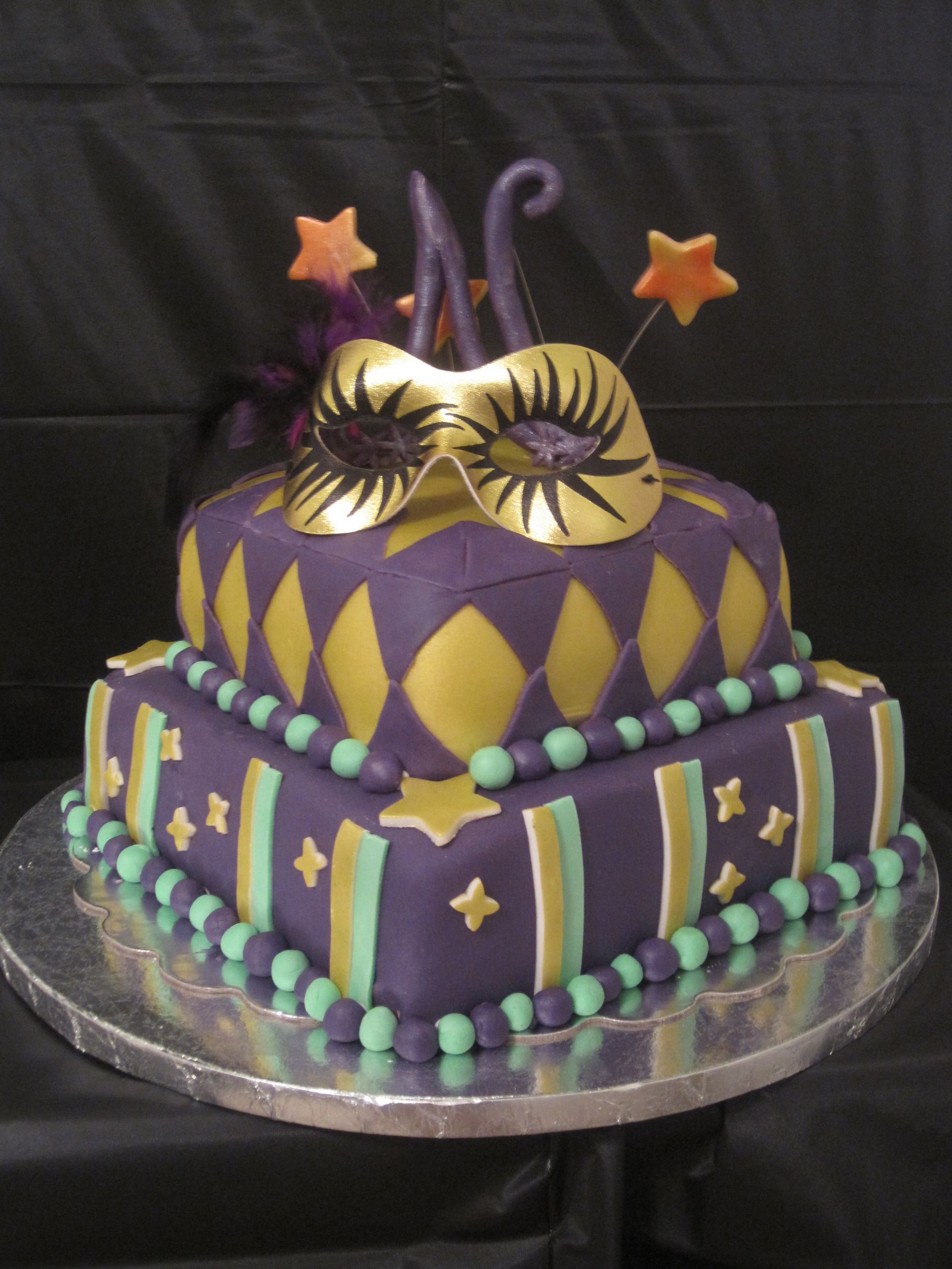 Mardi Gra Birthday Cake
 Birthday Cakes Punkin s Cake Shoppe