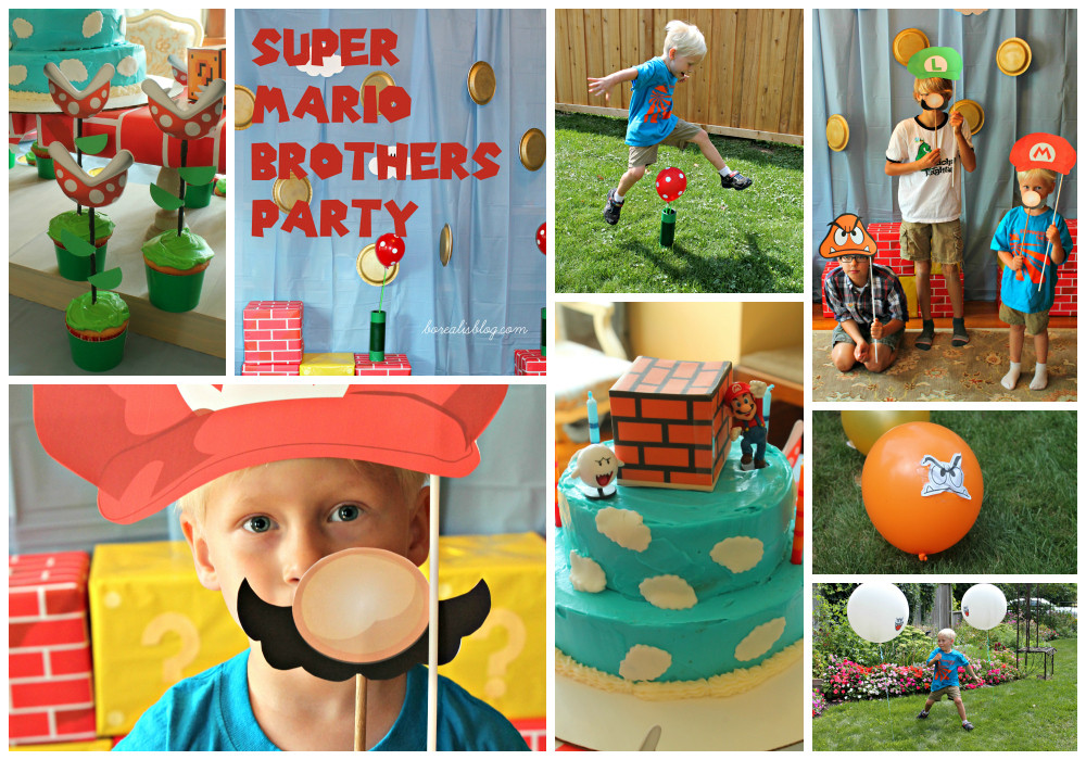Mario Birthday Decorations
 How to plan a Super Mario Brothers party Borealis