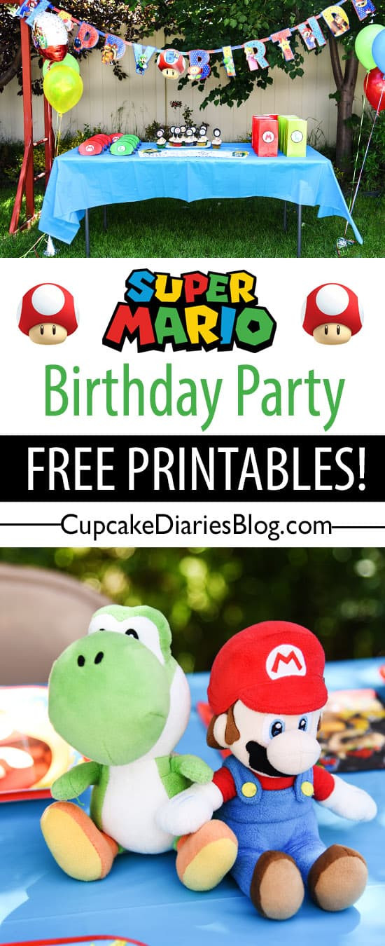 Mario Birthday Decorations
 Super Mario Bros Birthday Party with Free Printables