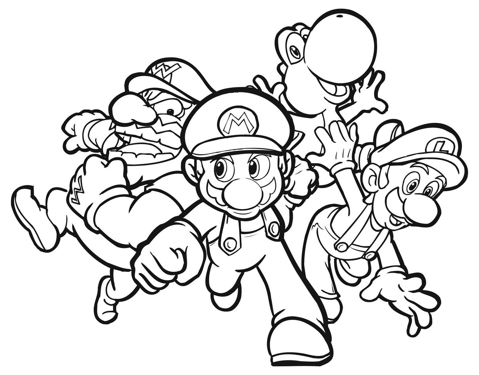 Mario Printable Coloring Pages
 Free Printable Coloring Pages Cool Coloring Pages Super