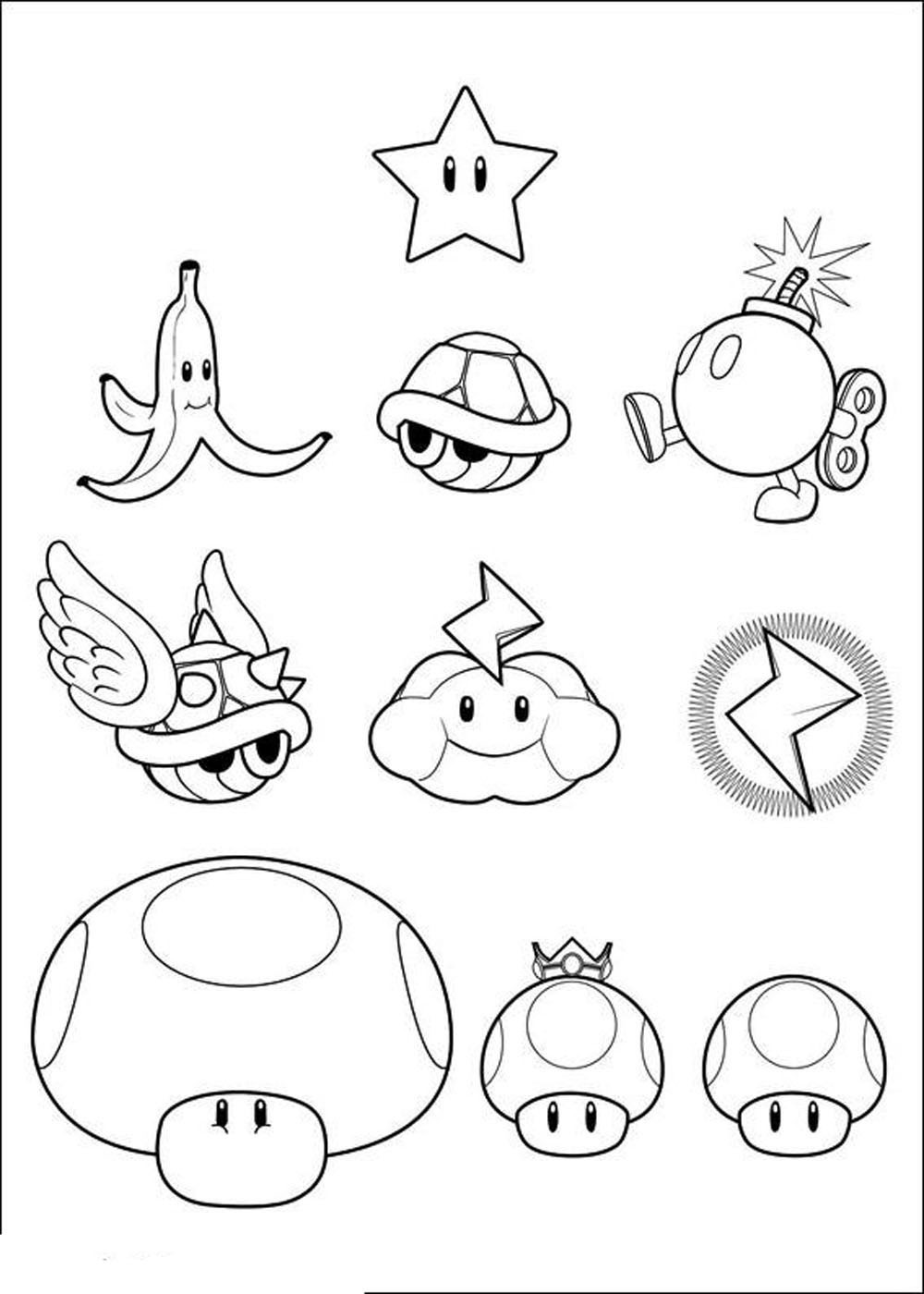 Mario Printable Coloring Pages
 Print & Download Mario Coloring Pages Themes