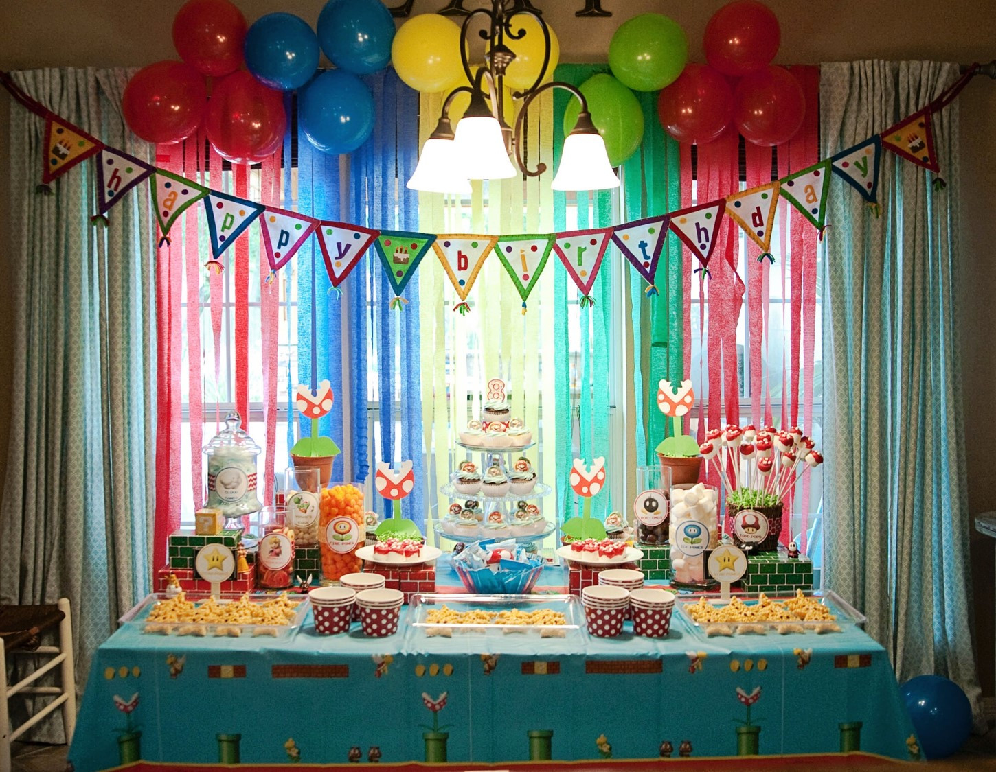 Mario Themed Birthday Party Ideas
 Pearls Handcuffs and Happy Hour Super Mario Bros