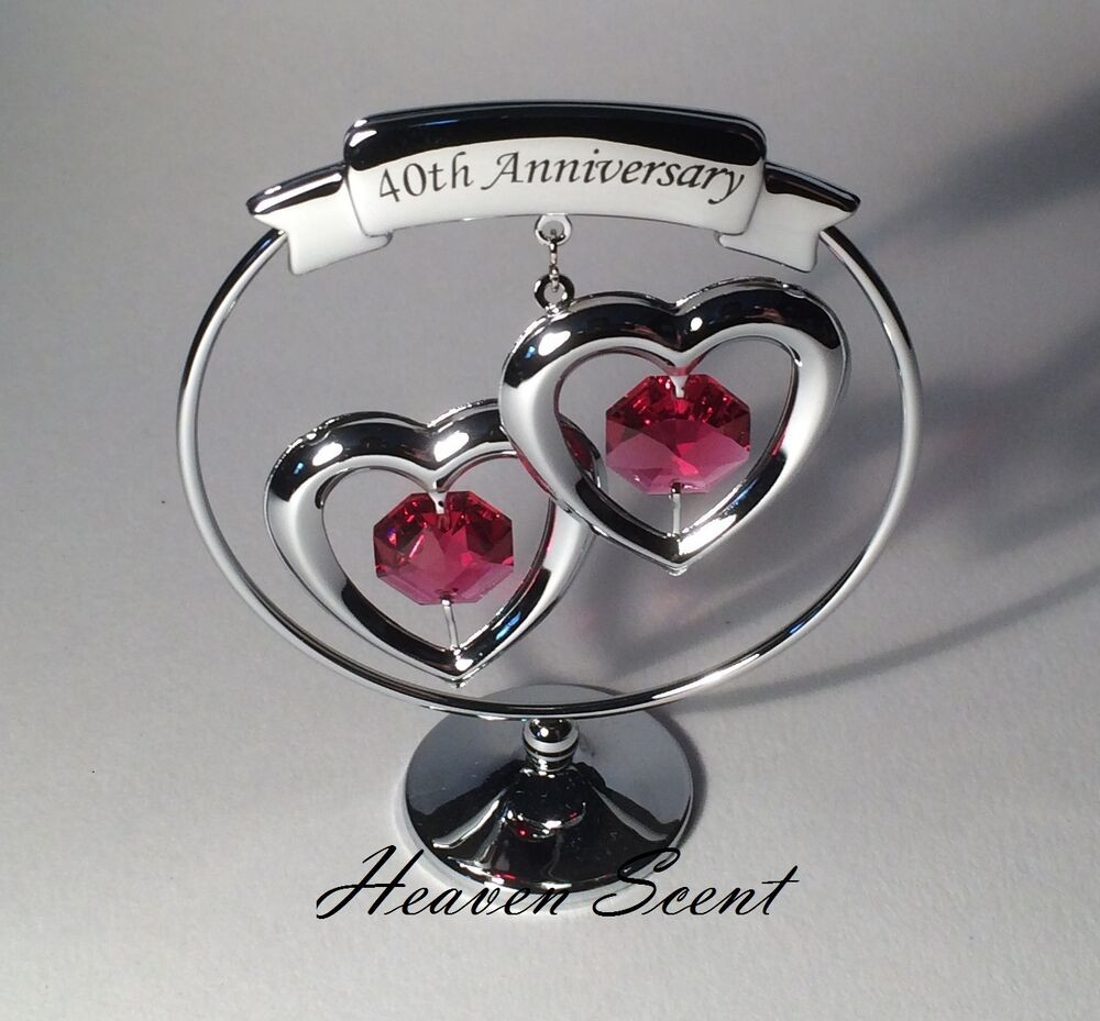 Marriage Anniversary Gift Ideas
 40th Ruby Wedding Anniversary Gift Ideas with Swarovski