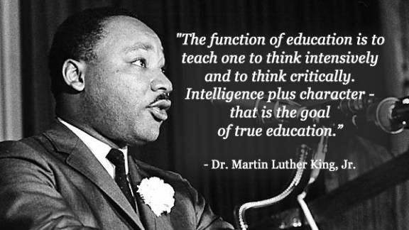 Martin Luther King Education Quote
 Inspiring Quotes in Honor of MLK Day Intent Blog