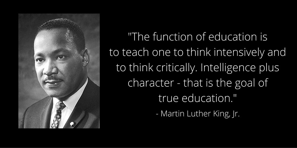 Martin Luther King Jr Quotes Education
 MLK Day A Focus on Education and a Better Tomorrow