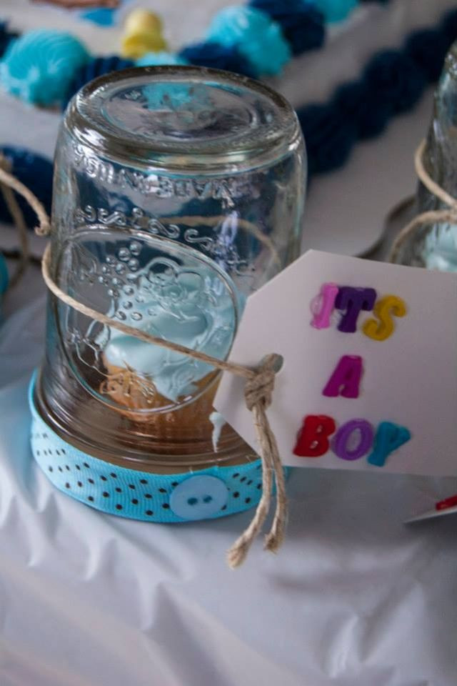 Mason Jar Gift Ideas For Baby Shower
 Mason jar baby shower favors Super easy It s a mason