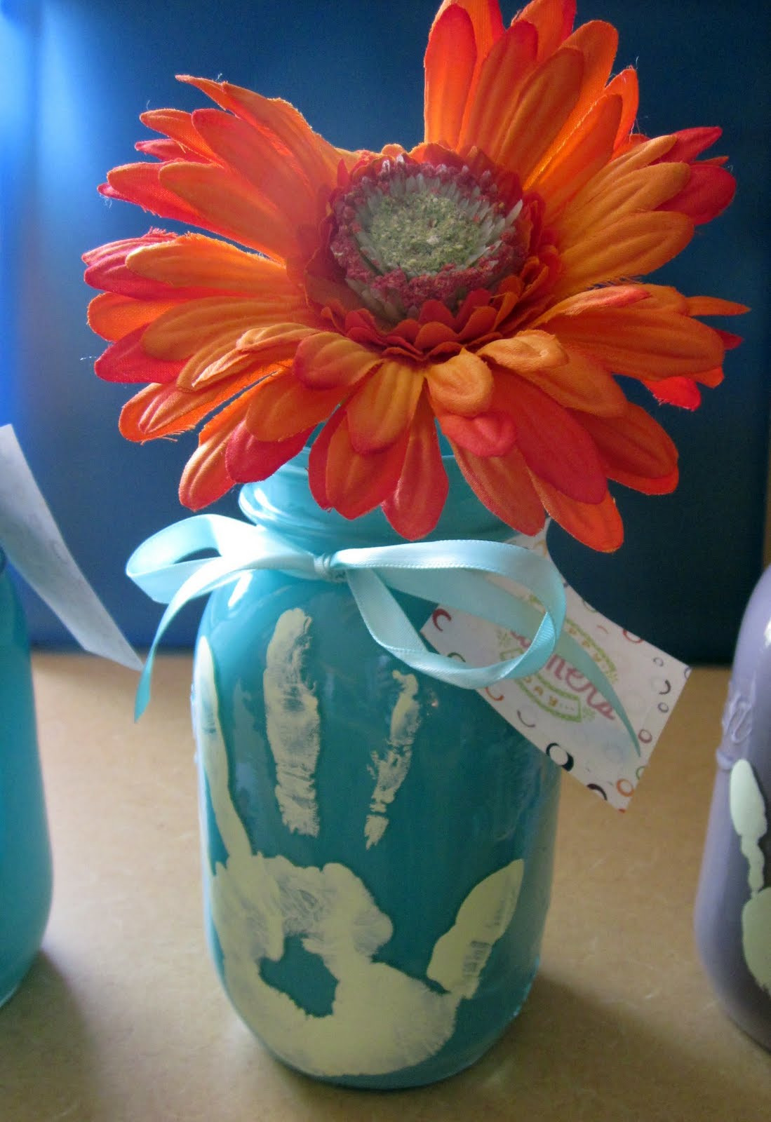 Mason Jar Gifts For Kids
 Mothers Day Ideas for kids mason jar vase
