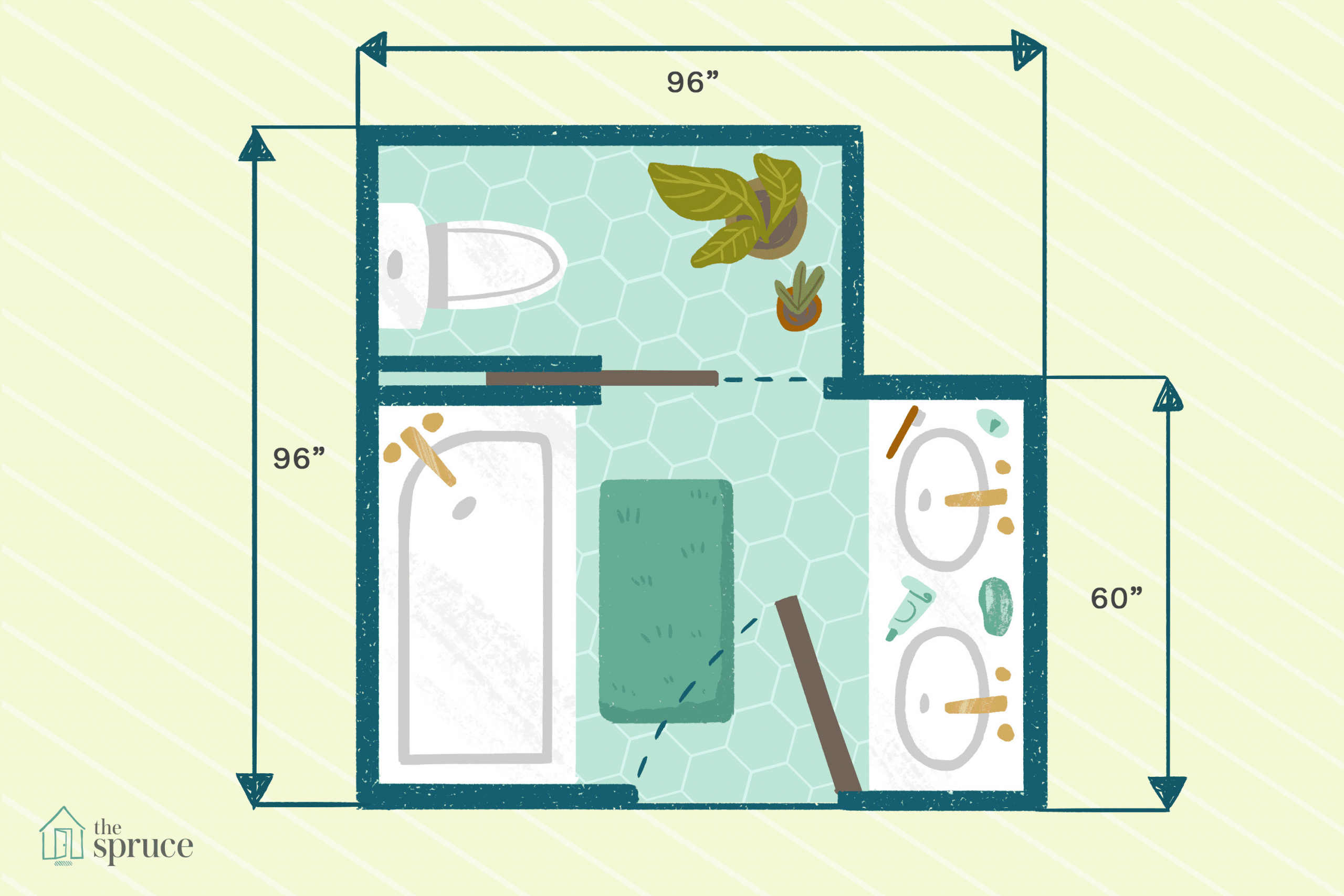 Master Bathroom Dimensions
 15 Free Bathroom Floor Plans You Can Use