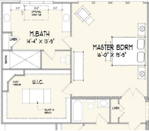 Master Bathroom Floor Plans
 House Review Master Baths