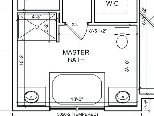Master Bathroom Floor Plans
 Here are Some Free Bathroom Floor Plans to Give You Ideas