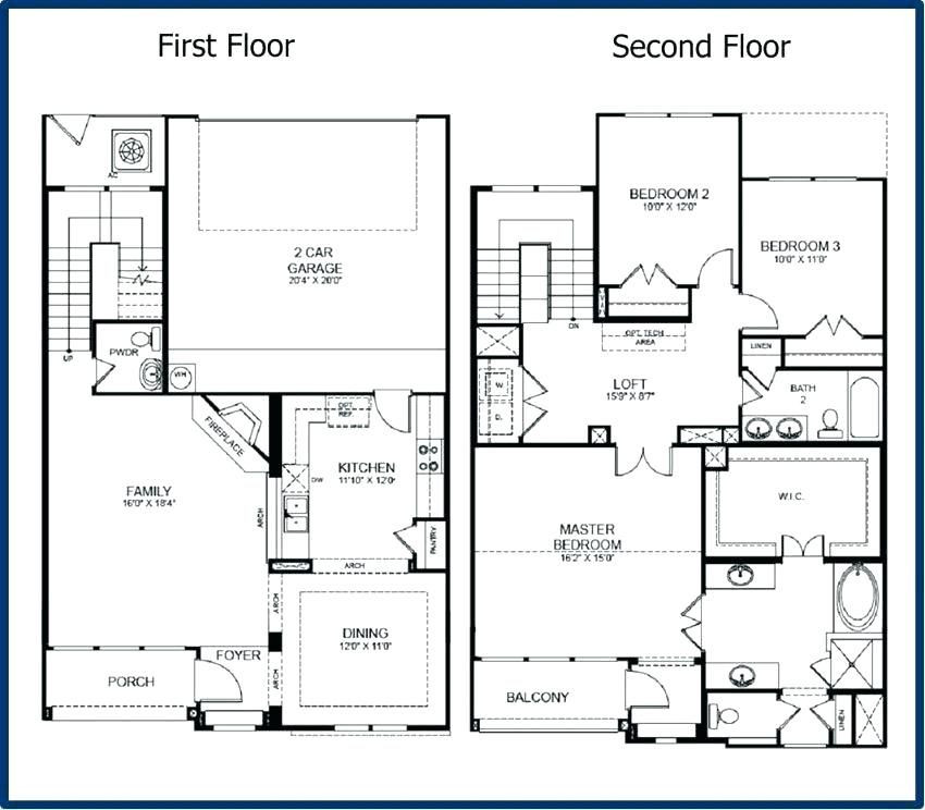 Master Bedroom Downstairs Floor Plans
 2 Story House Plans Master Bedroom Downstairs – Did you