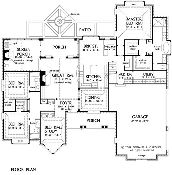 Master Bedroom Downstairs Floor Plans
 Ground Floor Plan B i really like the layout The