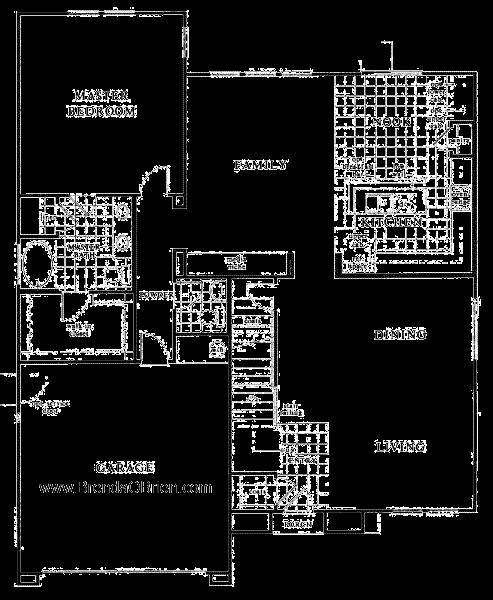 Master Bedroom Downstairs Floor Plans
 BLACK HORSE RANCH FLOOR PLAN KB Home Model 3589 Downstairs