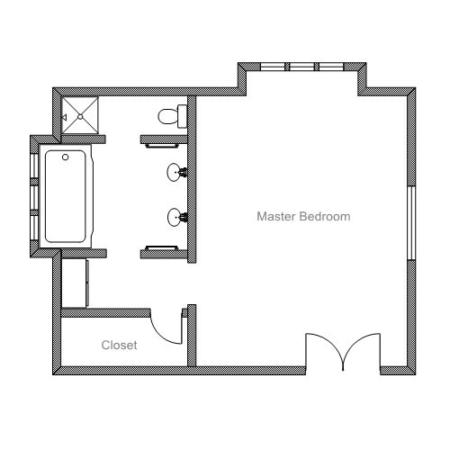 Master Bedroom Floor Plans
 Easy to use floor plan drawing software