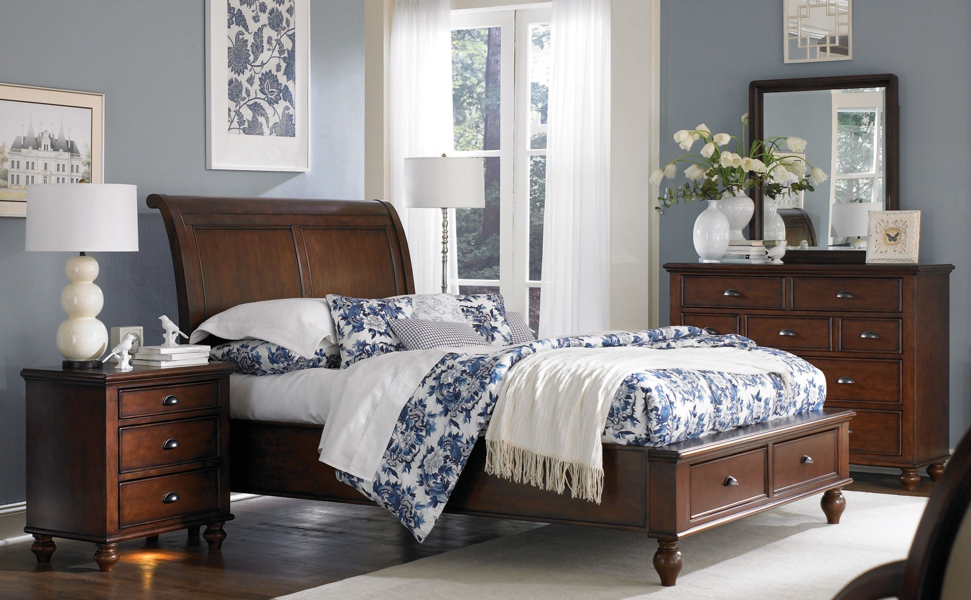 Master Bedroom Furniture Ideas
 Master Bedroom Ideas With Cherry Furniture HOME DELIGHTFUL