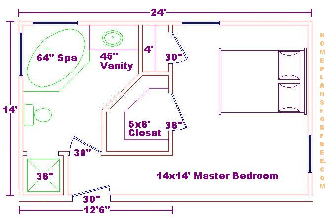 Master Bedroom Size
 Foundation Dezin & Decor Bathroom plans & views