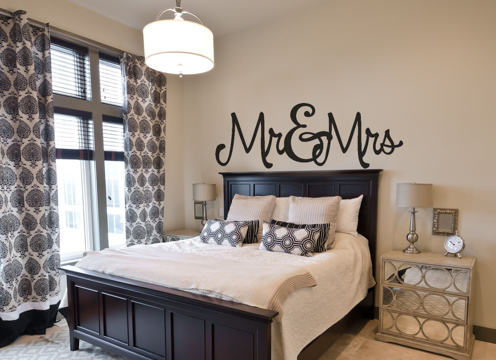 Master Bedroom Wall Decals
 Bedroom Wall Decal Mr & Mrs