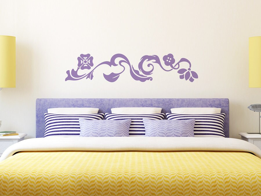 Master Bedroom Wall Decals
 Beautiful Flower Pattern Wall Stickers Swirl View Master