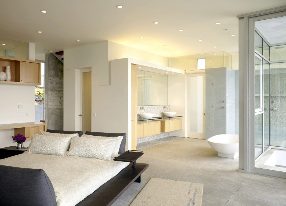 Master Bedroom With Bathroom
 Open Bathroom Concept for Master Bedrooms