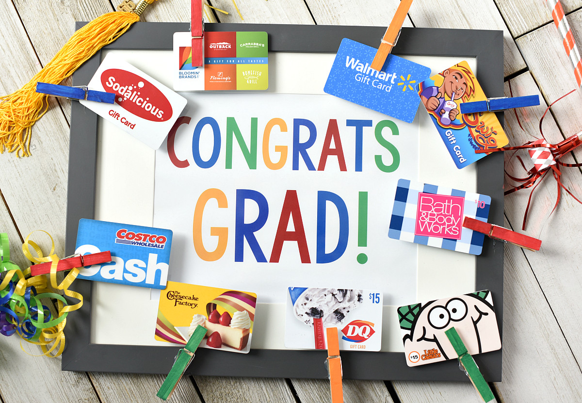 Masters Graduation Gift Ideas
 Cute Graduation Gifts Congrats Grad Gift Card Frame – Fun
