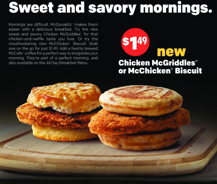 Mcdonalds Chicken Biscuit
 McDonald s McChicken Biscuit CHICKEN FOR BREAKFAST