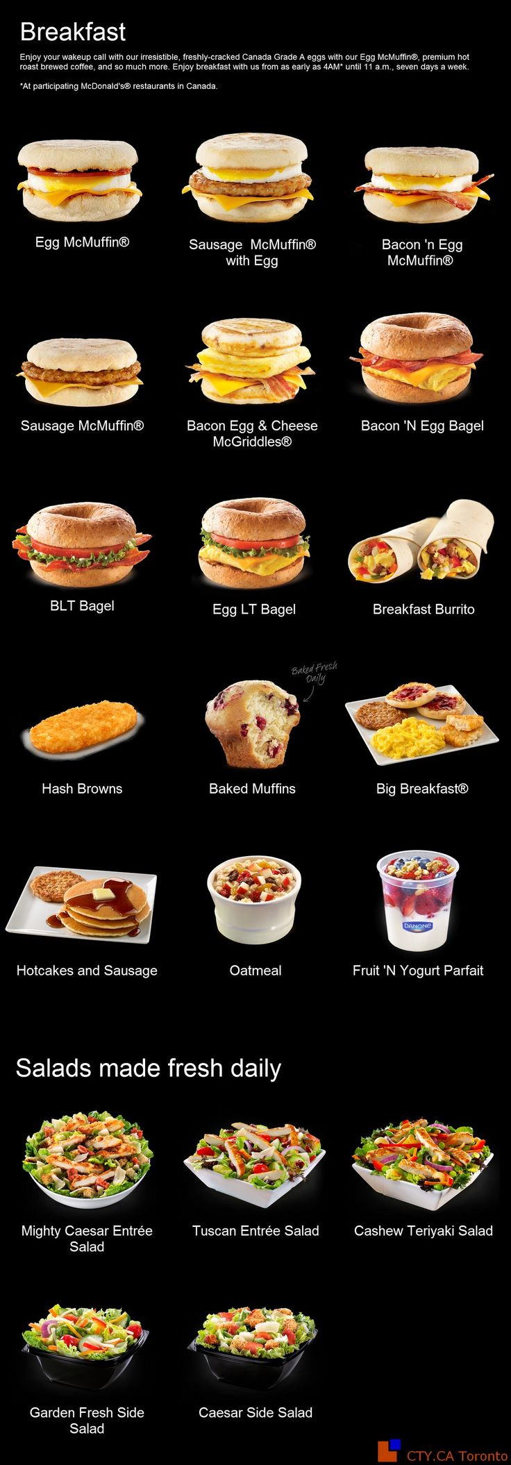 Mcdonalds Healthy Breakfast Menu
 30 best images about Picture Fast Food Menus on Pinterest