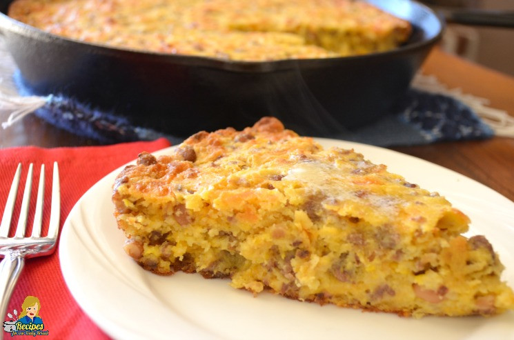 Meals With Cornbread
 This Black Eyed Pea Cornbread with Cheese and Sausage