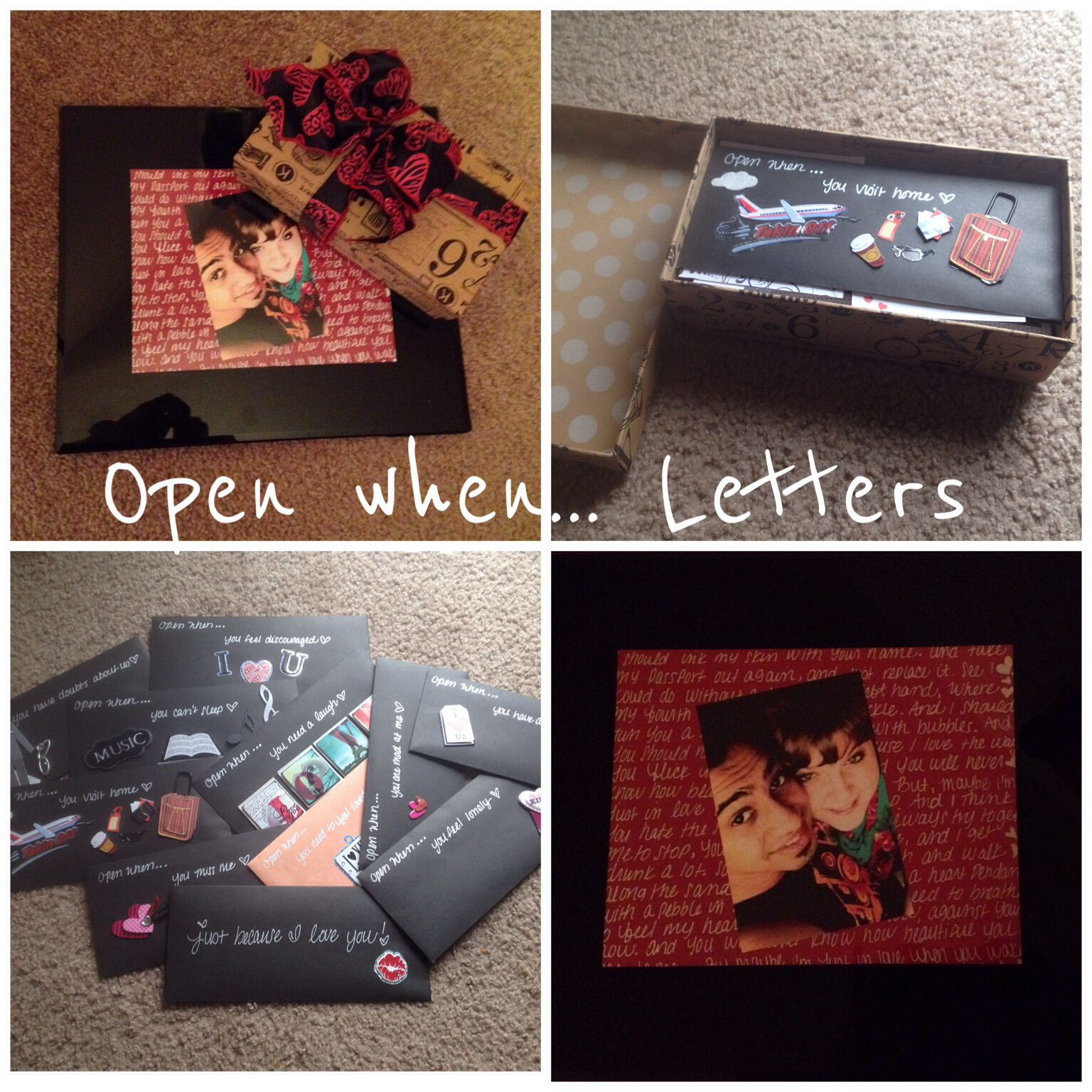 Meaningful Gift Ideas For Boyfriend
 Open when Letters to your loved one This is a great