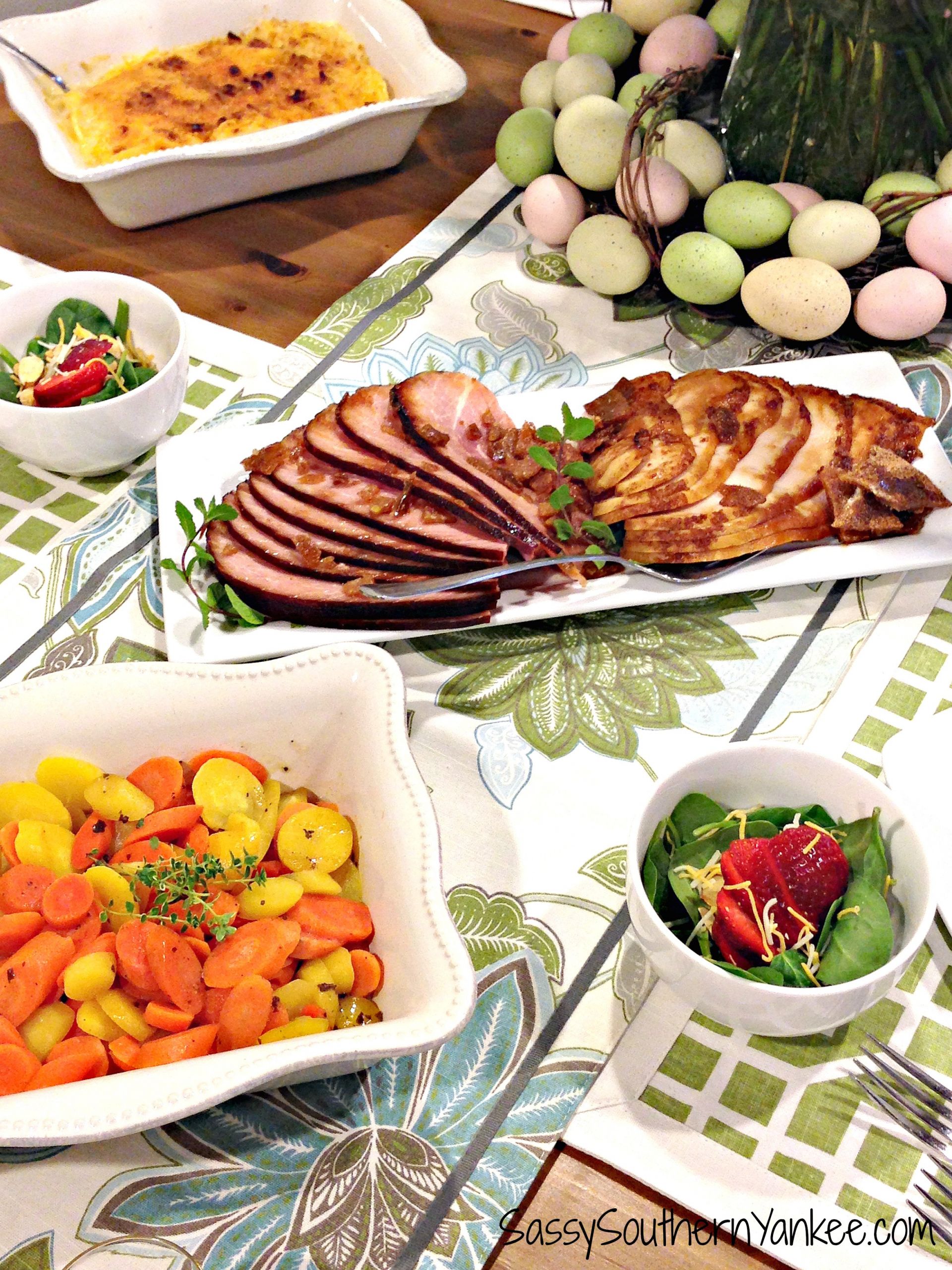 Meat For Easter Dinner
 Delicious and Easy Easter Dinner with HoneyBaked Ham
