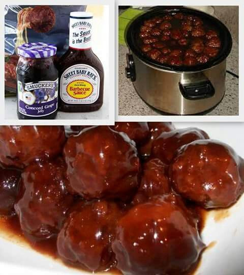Meatballs With Jelly And Bbq Sauce
 Meatballs with grape jelly Grape jelly and Barbecue on