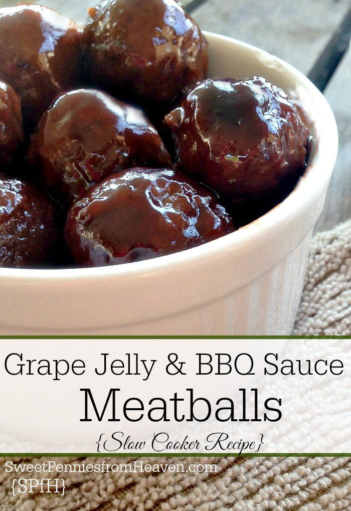 Meatballs With Jelly And Bbq Sauce
 Slow Cooker Grape Jelly and BBQ Sauce Meatballs Plus Bonus