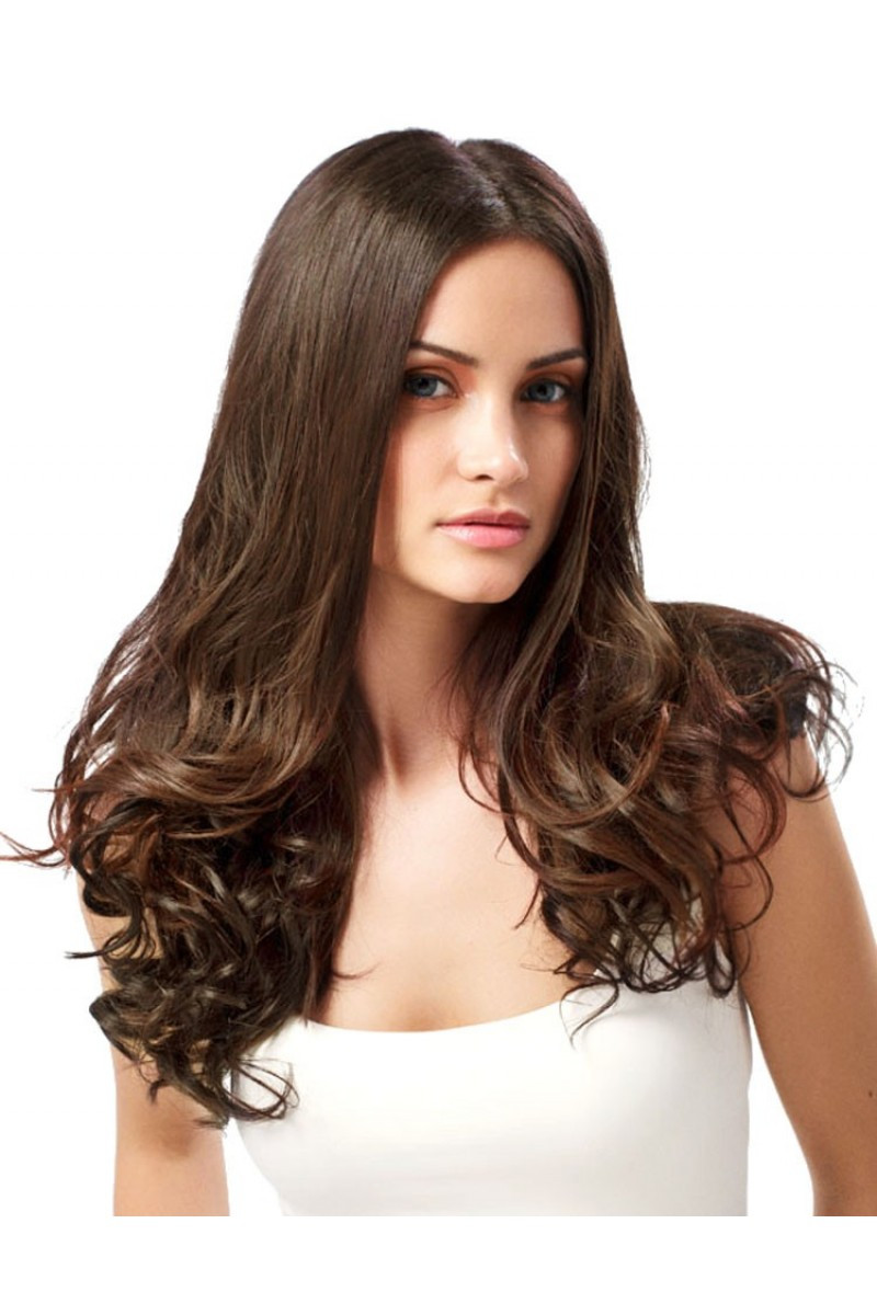 Medium Brown Hairstyle
 Medium Brown Clip In Hair Extensions Indian Remy Hair