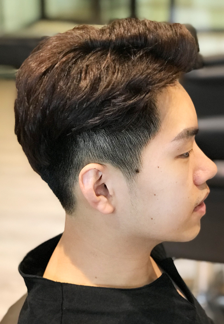 Medium Two-Block Hairstyle
 Korean Two Block Haircut The Wiz Korean Hair Salon