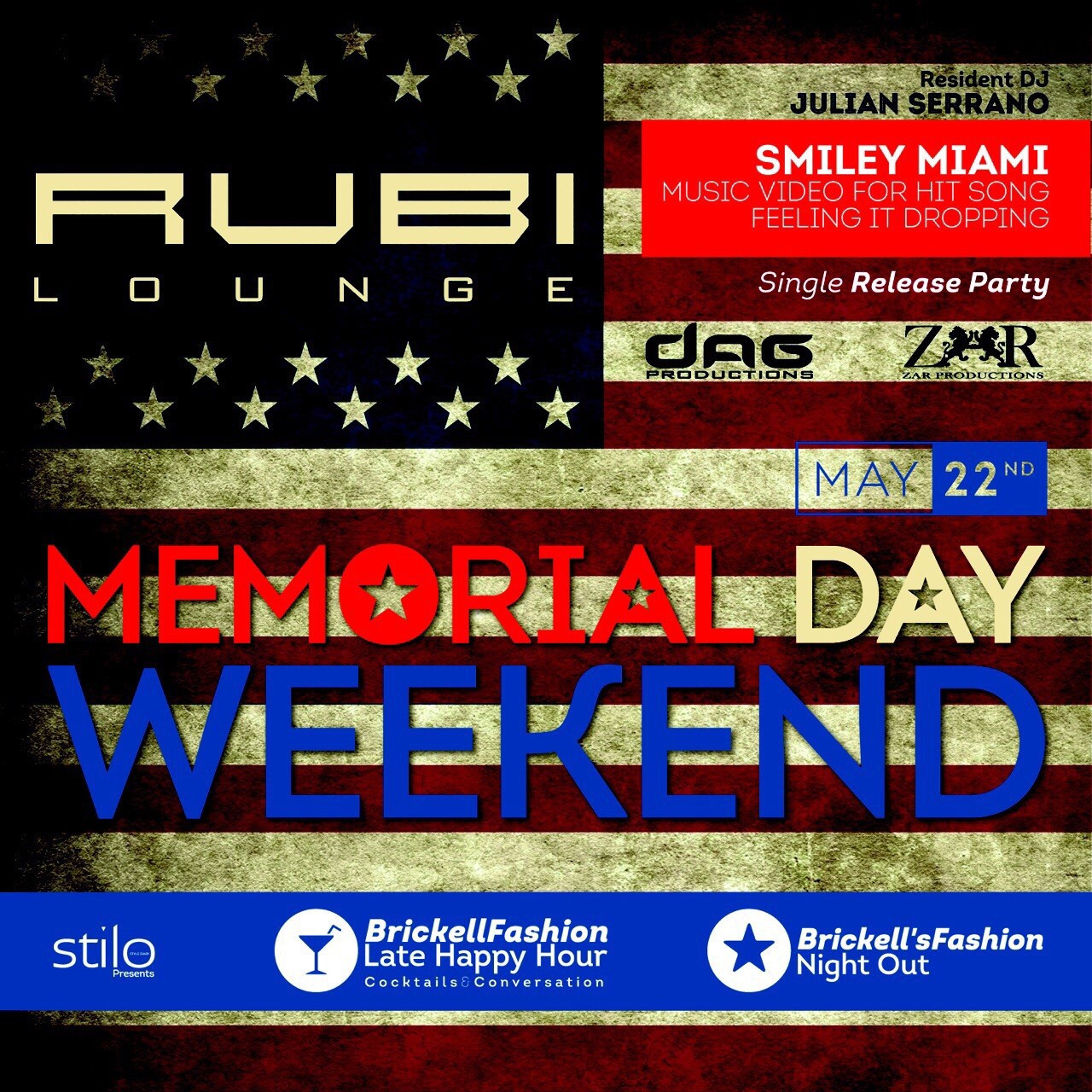 Memorial Day Weekend Party
 Memorial Day Weekend Party Rubi Lounge