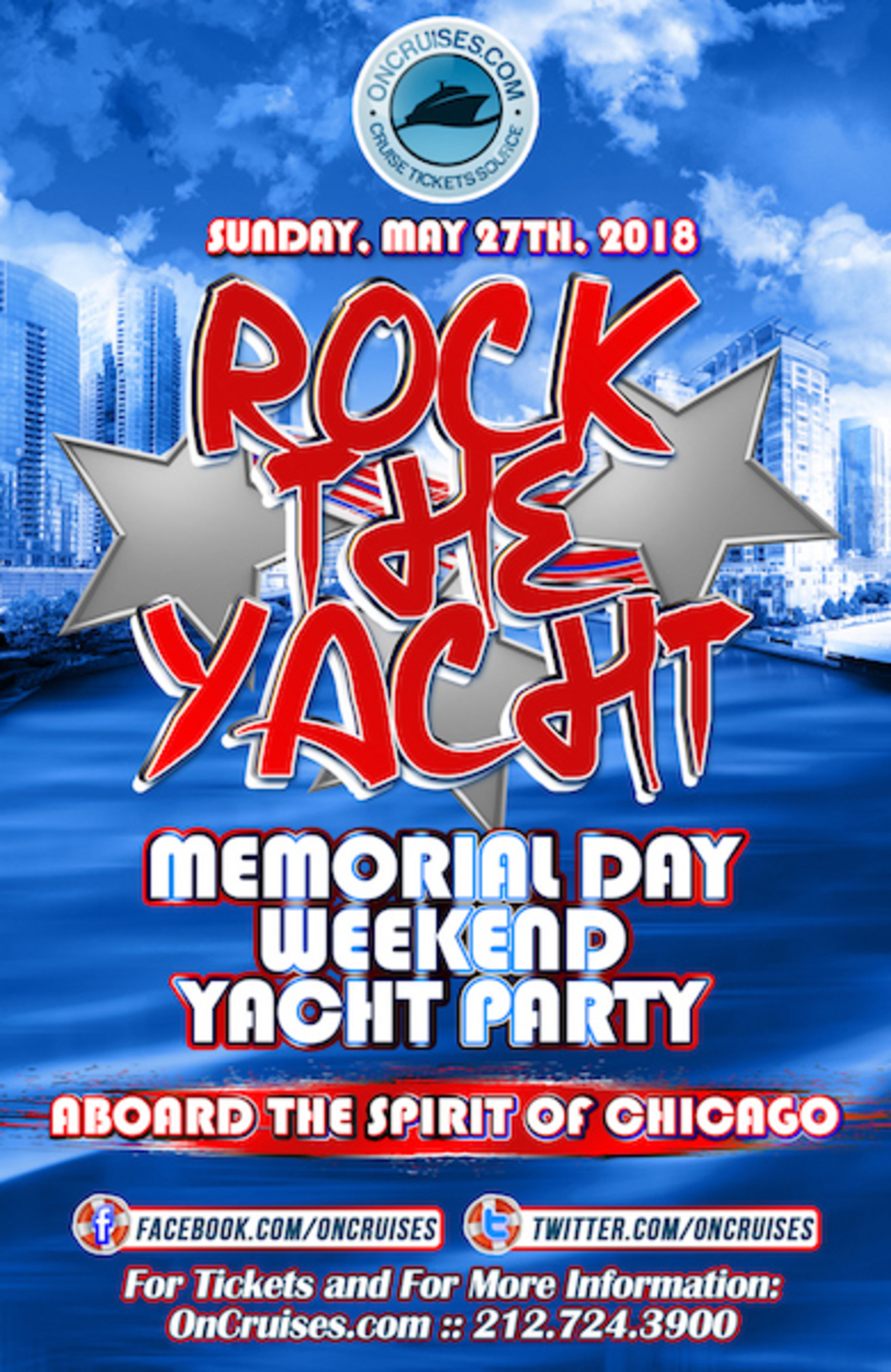 Memorial Day Weekend Party
 Rock the Yacht Memorial Day Weekend Yacht Party Aboard