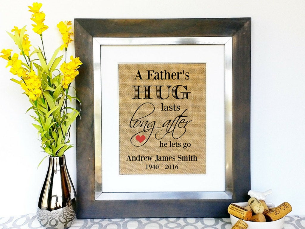Memorial Gift Ideas For Loss Of Father
 IN MEMORY of DAD Sympathy Gifts Men Death of Dad Death of