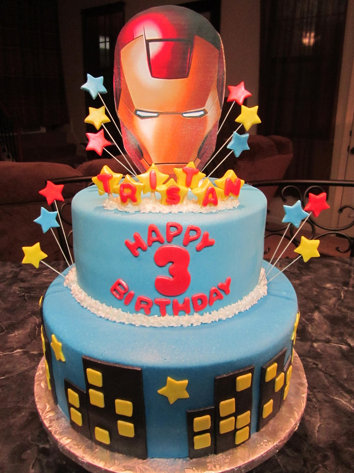 Men Birthday Cakes
 MyMoniCakes Iron Man Cake