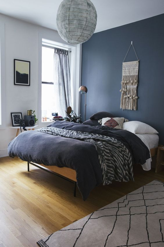 Mens Bedroom Paint Colors
 Cool 56 Mens Blue Bedroom Ideas in 2019