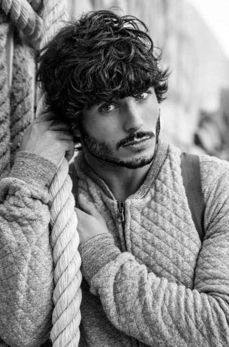 Mens Long Curly Hairstyle
 50 Long Curly Hairstyles For Men Manly Tangled Up Cuts
