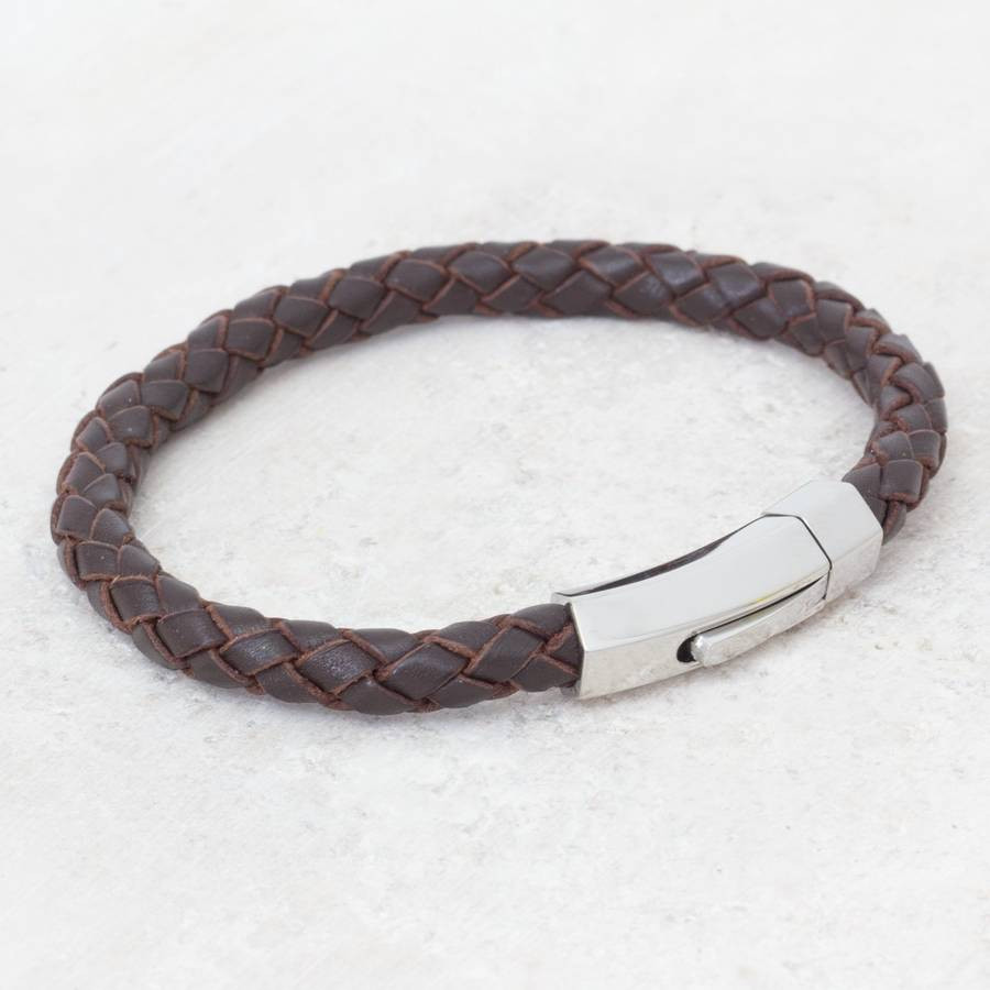 Mens Woven Bracelets
 Woven Feature Clasp Mens Bracelet By Bloom Boutique