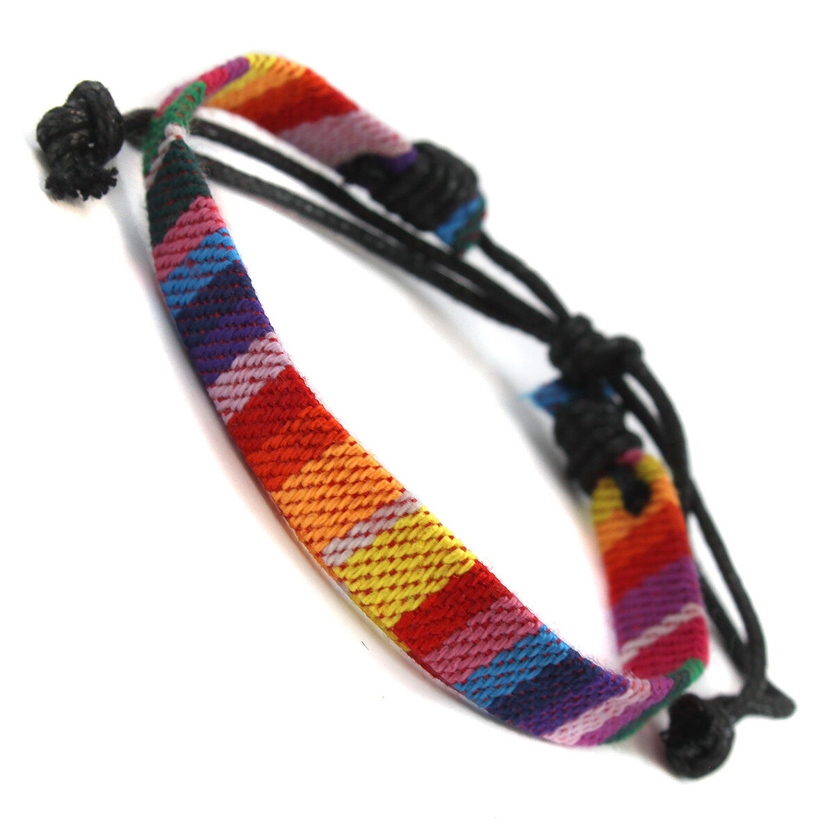 Mens Woven Bracelets
 Mens Womens Uni Woven Fabric Surfer Wristband Bracelet