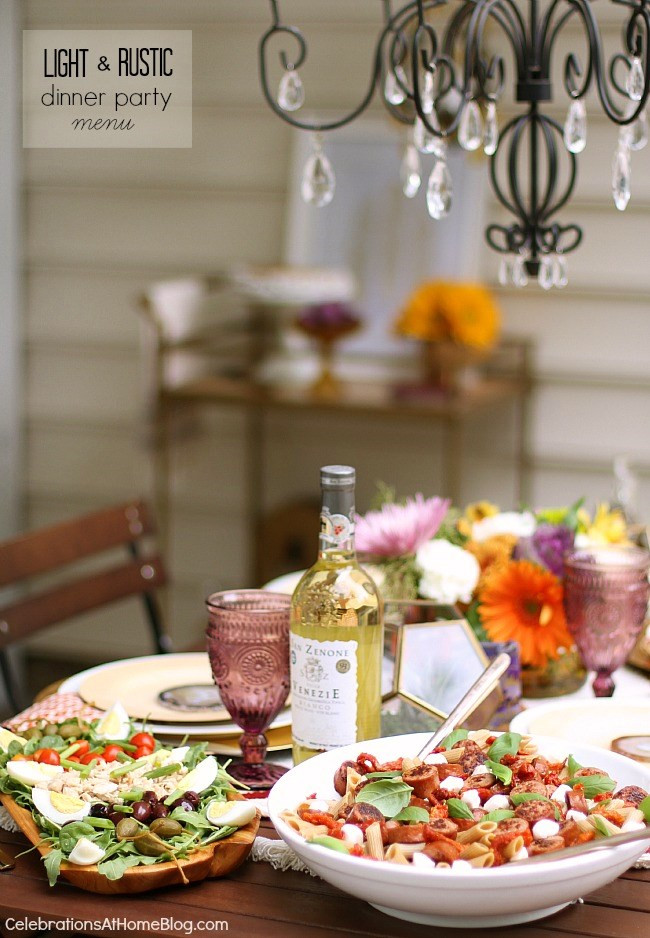 Menu Ideas For A Birthday Dinner Party
 Light & Rustic Dinner Party Menu Celebrations at Home