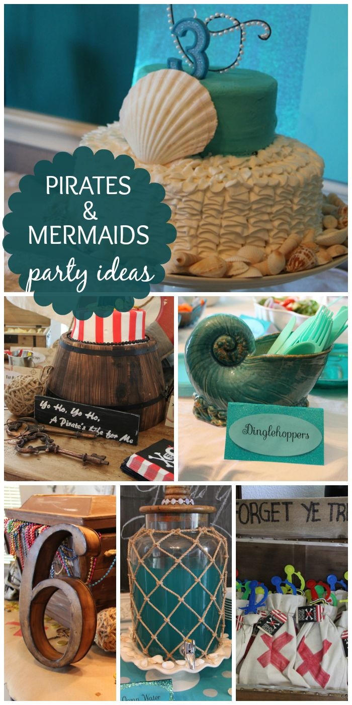 Mermaid And Pirate Party Ideas
 A fun boy and girl birthday party with a Pirates and