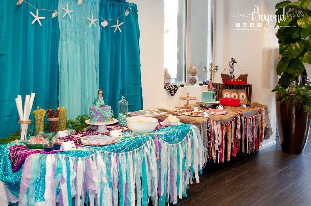 Mermaid And Pirate Party Ideas
 Pirate & Mermaid Under the Sea Birthday Party Ideas