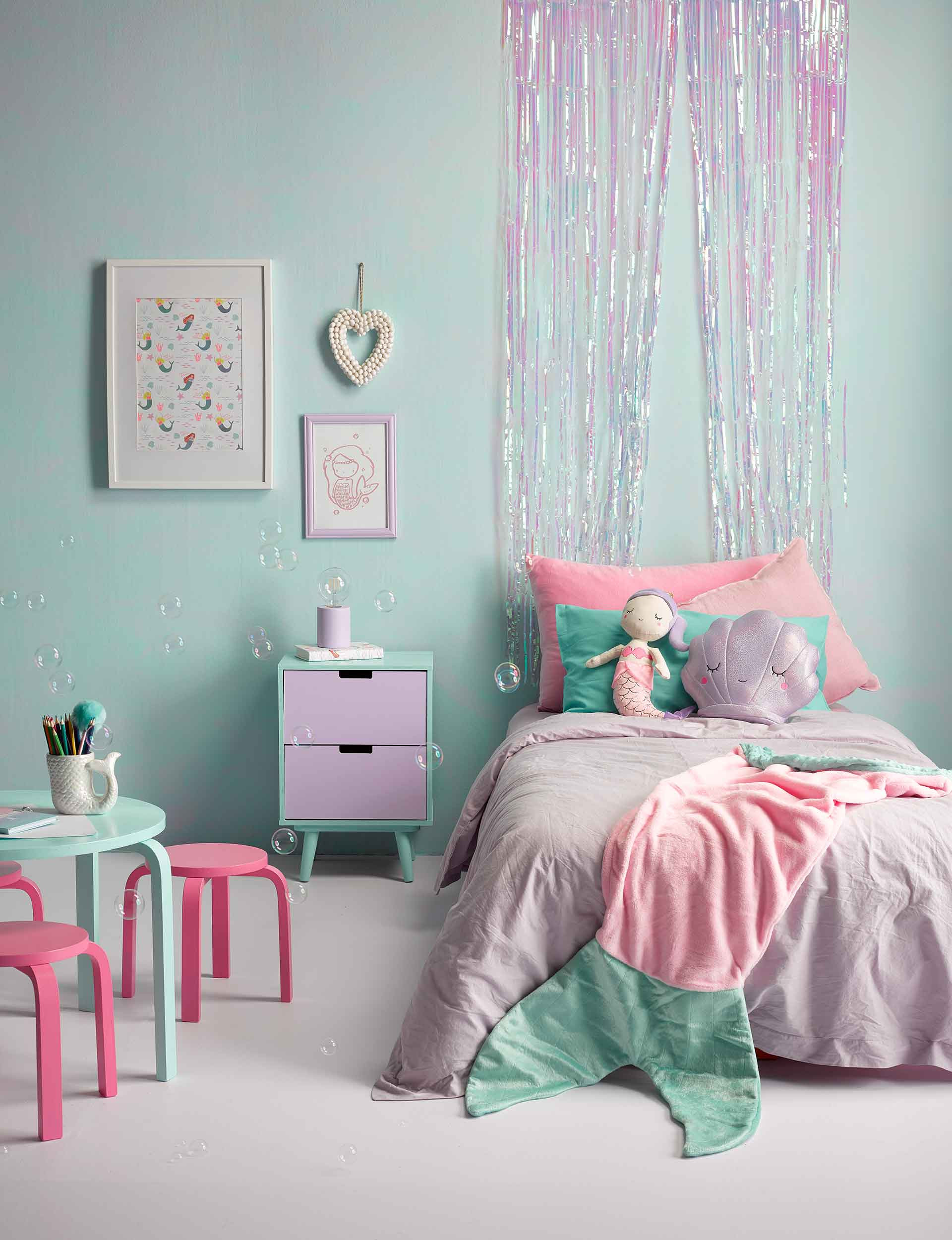 Mermaid Decor For Kids Room
 How to give your kid s bedroom a mermaid inspired makeover