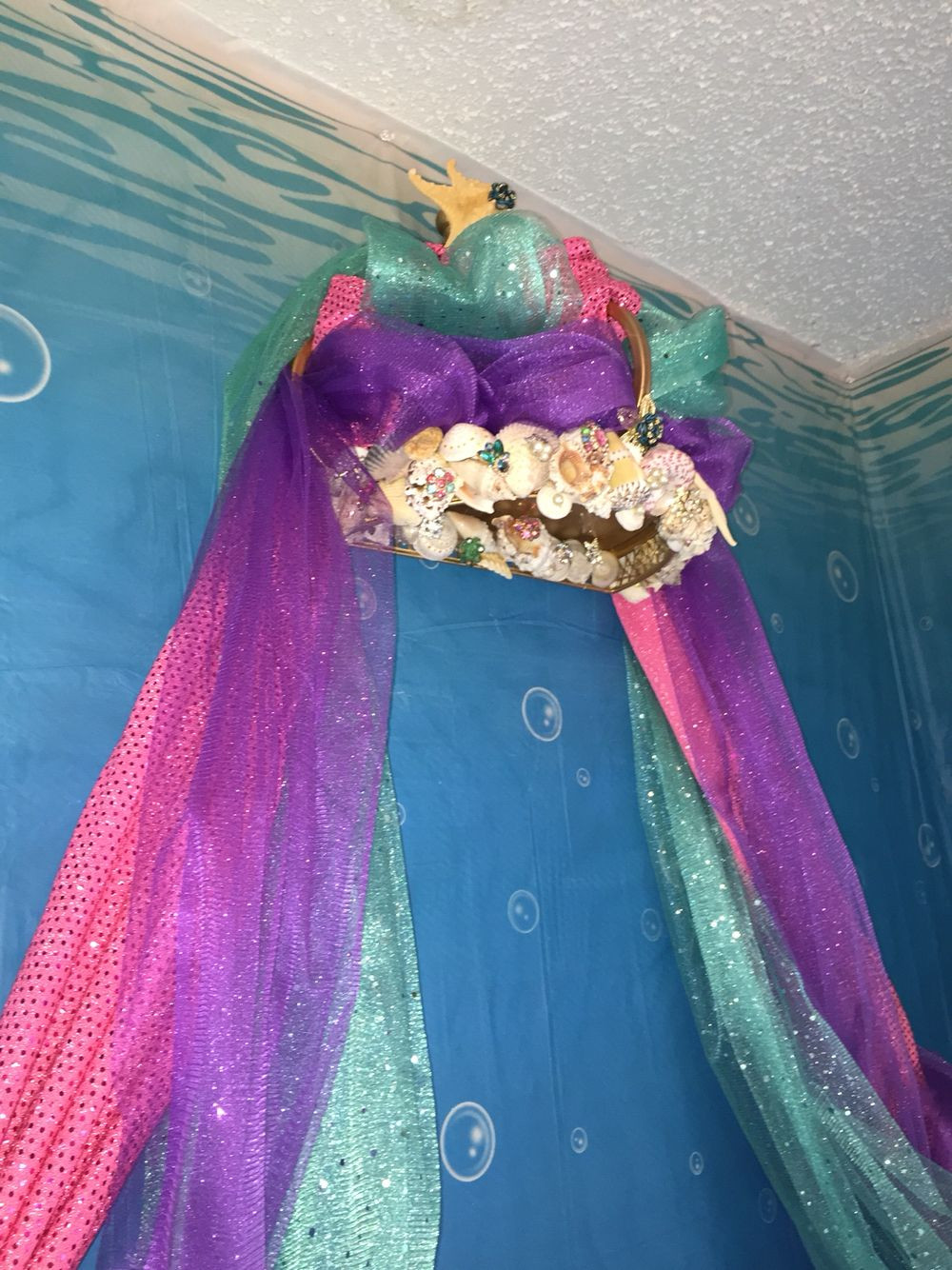 Mermaid Decor For Kids Room
 Mermaid bed canopy in 2019