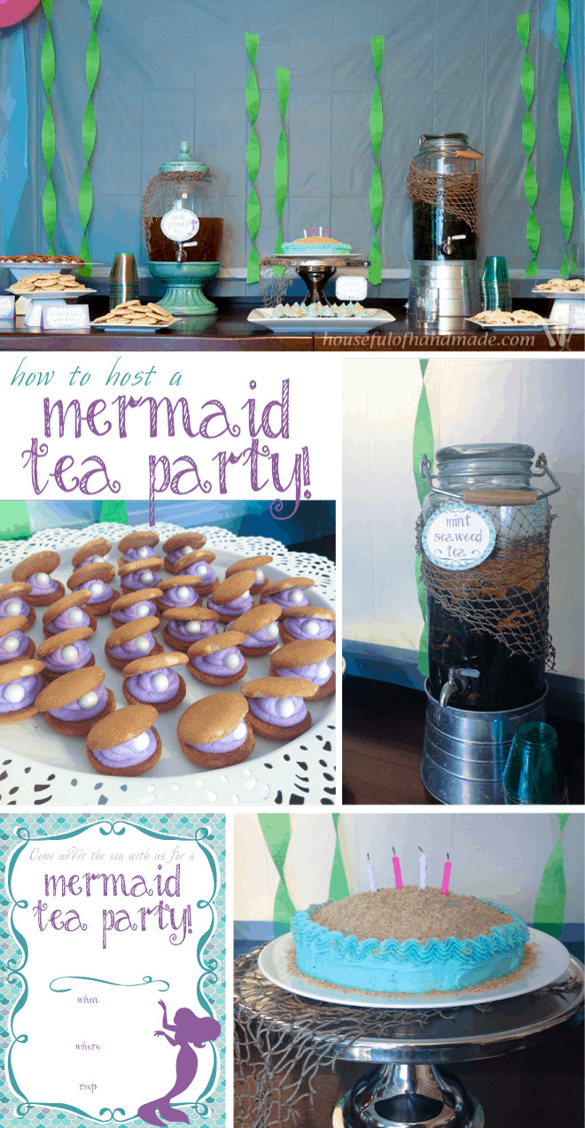 Mermaid Tea Party Ideas
 Mermaid Tea Party Birthday a Houseful of Handmade
